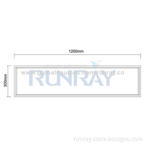 Dimmable 45W LED Panel Light, 85-265V AC, Switch Dimming, 1,200*300mm, 2-year Warranty, ISO9001